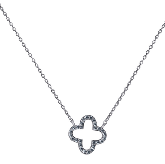 Sterling Silver Clover Necklace