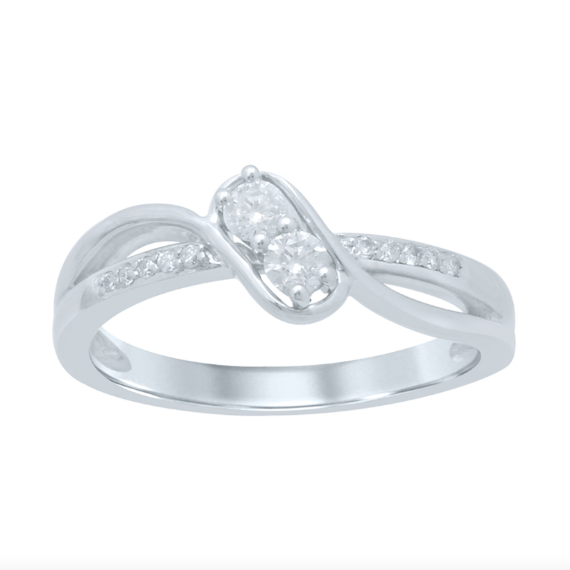10K Endless Love Diamond Ring