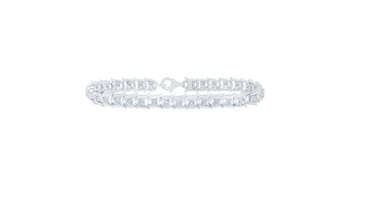 10K White Gold Diamond Claw Tennis Bracelet