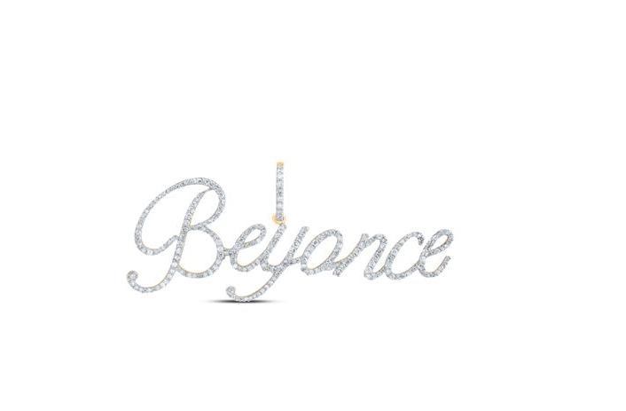 10k Beyonce Diamond Name Pendant