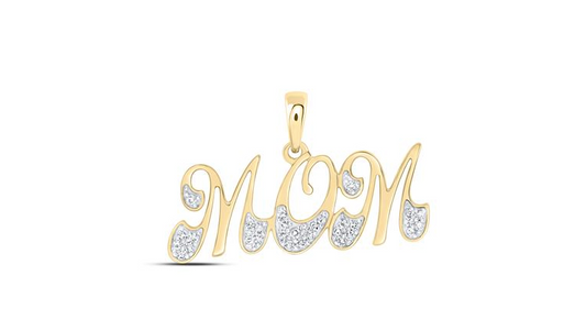 10k Mom Diamond Charm