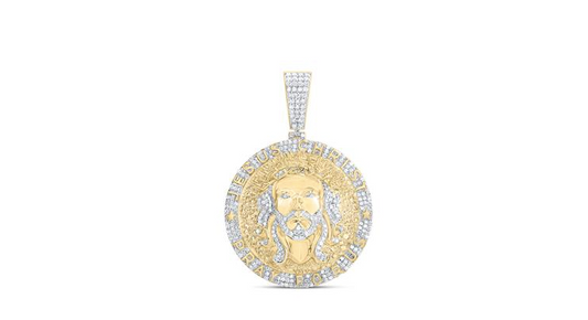 10K Jesus Christ Diamond Charm