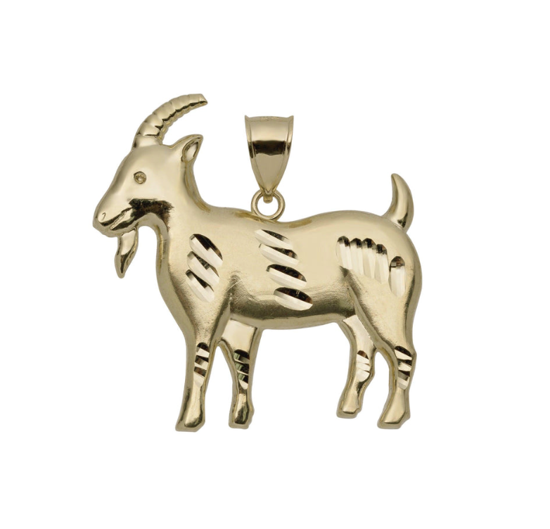 10K Goat Charm