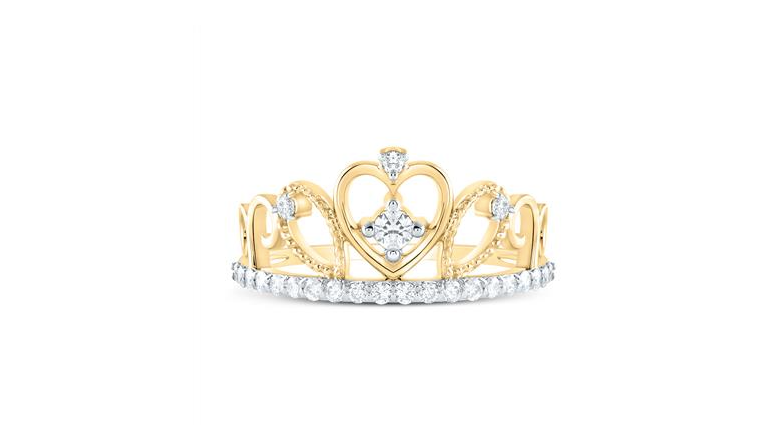 14k Ladies Crown Ring