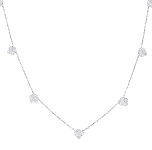 Sterling Silver Clover Necklace