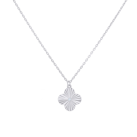 Sterling Silver Clover Necklace