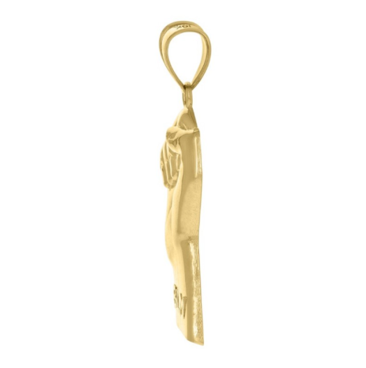10k Yellow Gold Mens Black Lives Matter Symbol Fashion Charm