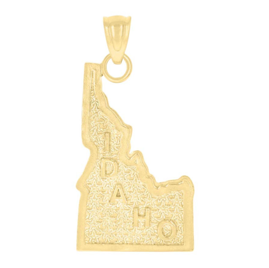 10k Yellow Gold Idaho State Charm