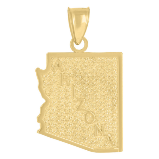 10K Yellow Gold Arizona State Charm