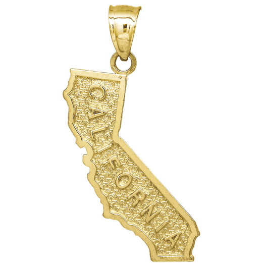 10K Yellow Gold California Charm