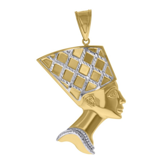 10k Yellow Gold Nefertiti Egyptian Charm