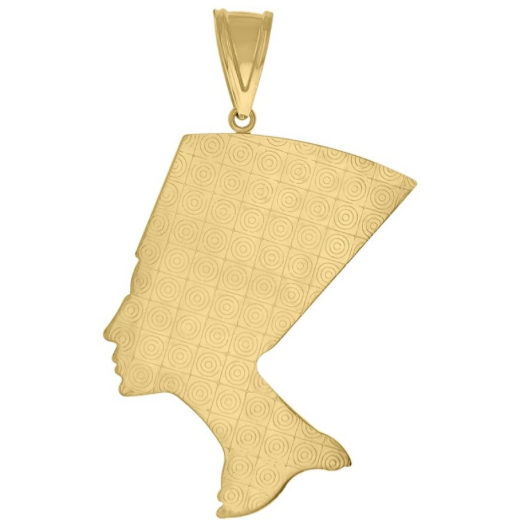 10k Yellow Gold Nefertiti Egyptian Charm