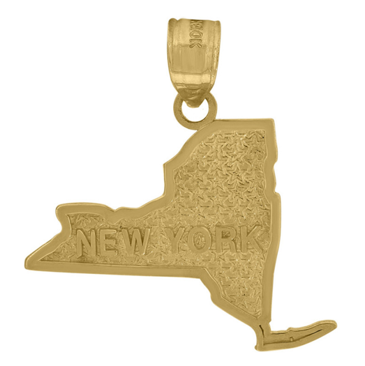 10k Yellow Gold New York State Charm