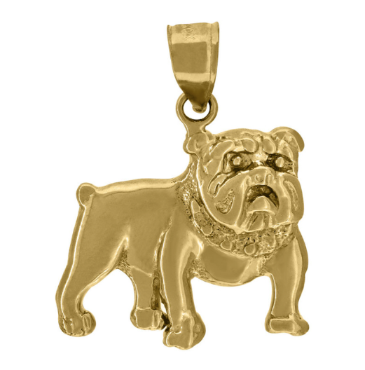 10k Yellow Gold Bulldog Charm