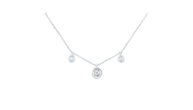 10k Round 1/5 Cttw Diamond Necklace