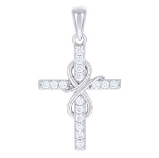 Sterling Silver Infinity Cross