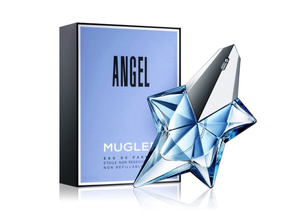 ANGEL Perfume for Women by Thierry Mugler – 0.8 Fl. Oz Non-Refillable Star Bottle