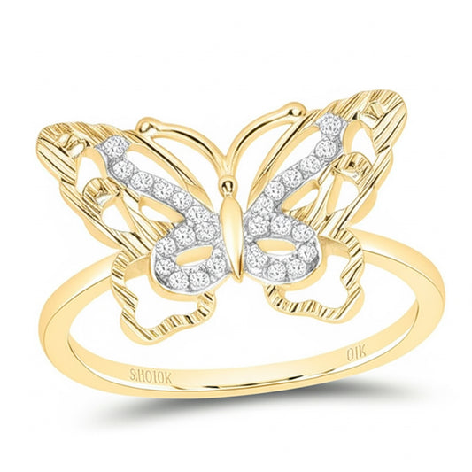 Butterfly Diamond Ring – 1/10 CTW | Gift for Her