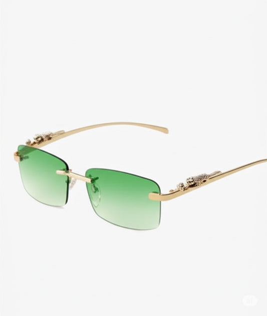 Cartier panther sunglasses with leopard print fashion design