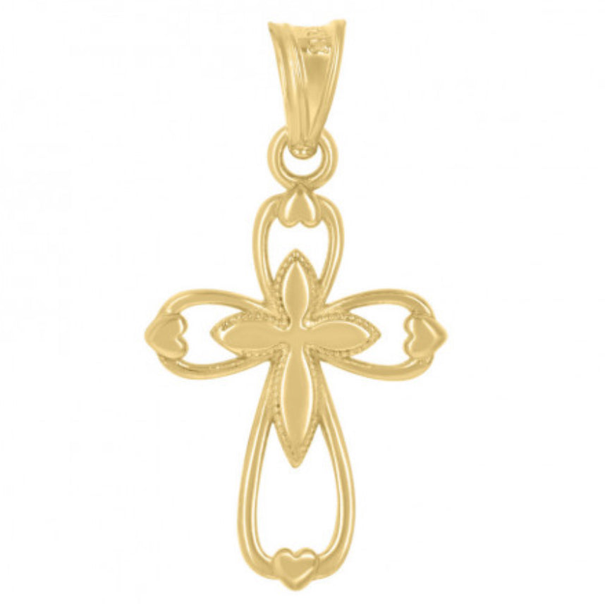 Timeless 10K yellow gold pendant for women, perfect for any occasion