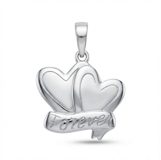 Forever heart pendant in 925 sterling silver
