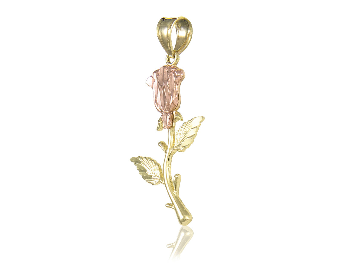 10K Rose Charm