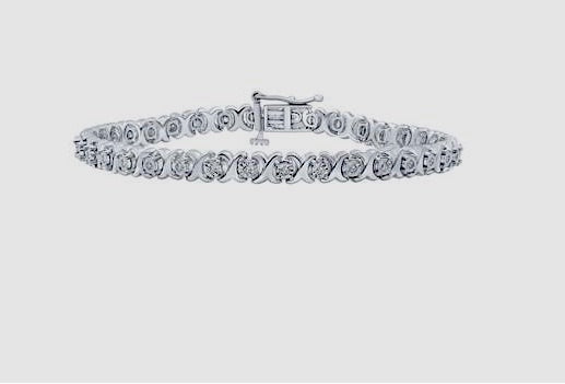 925 XO Diamond Bracelet
