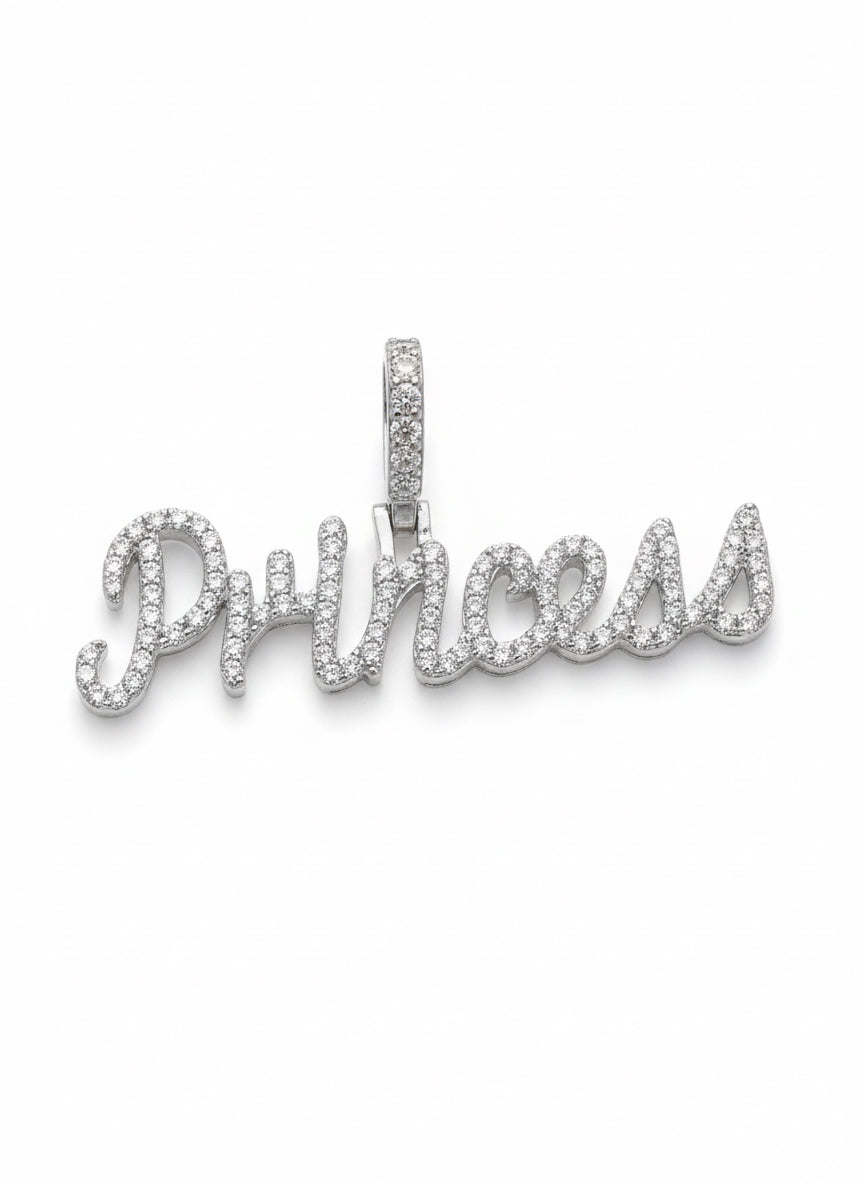 Moissanite Princess Pendant – Sparkling Elegant Necklace for Women