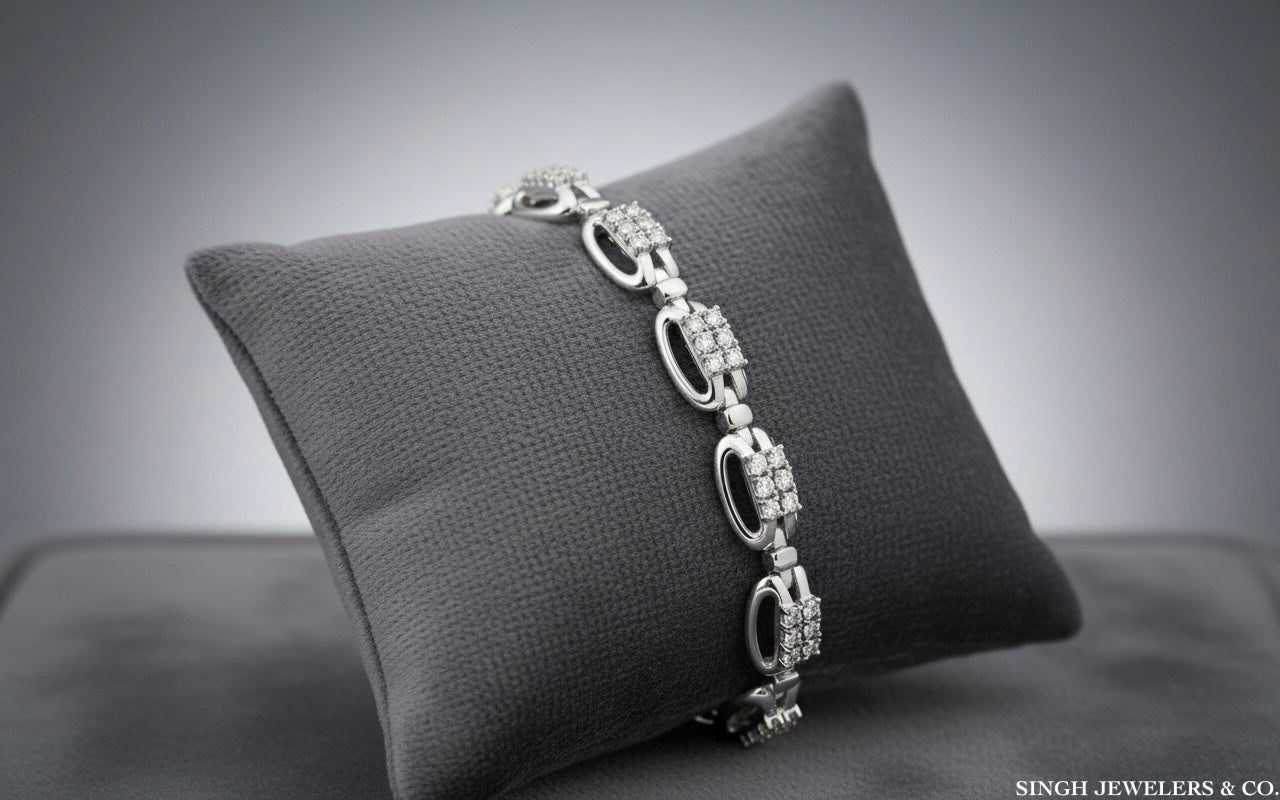 1/3 carat total weight natural diamond bracelet – 7 inch gift style