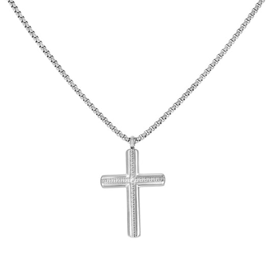 Stainless steel pendant necklace with 20-inch chain for men/women
Minimalist 20-inch