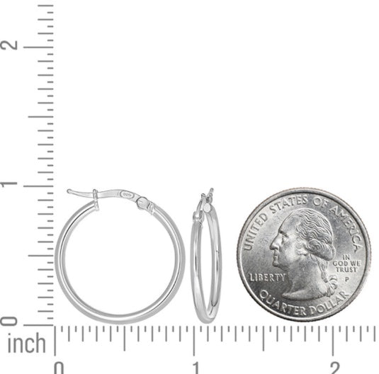 Sterling Silver 2mm Tube Hoop Earrings for Women, Minimalist Jewelry.