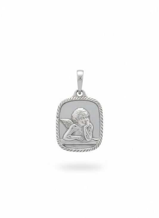 Sterling silver cupid charm symbolizing love and romance