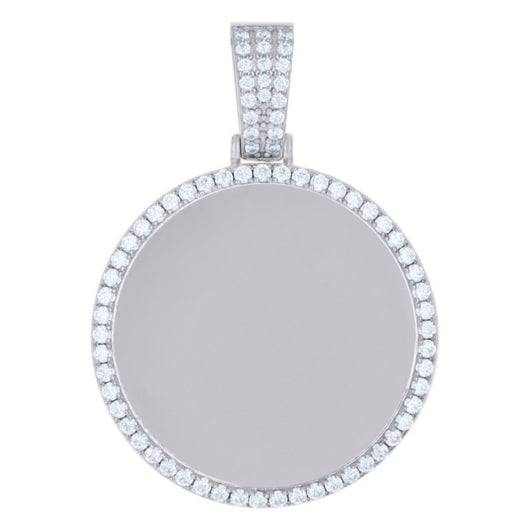Customizable photo pendant in 925 sterling silver

