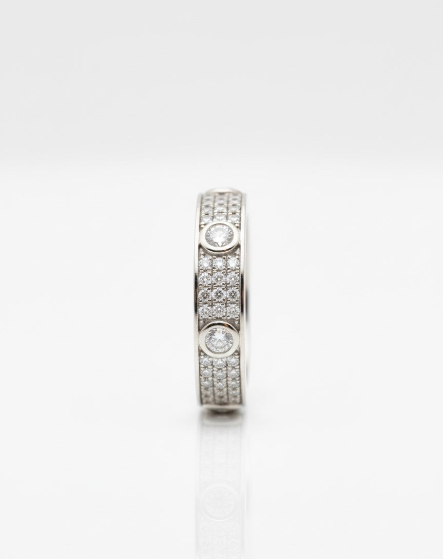 Moissanite Cartier-inspired Love Ring for men and women, size 10