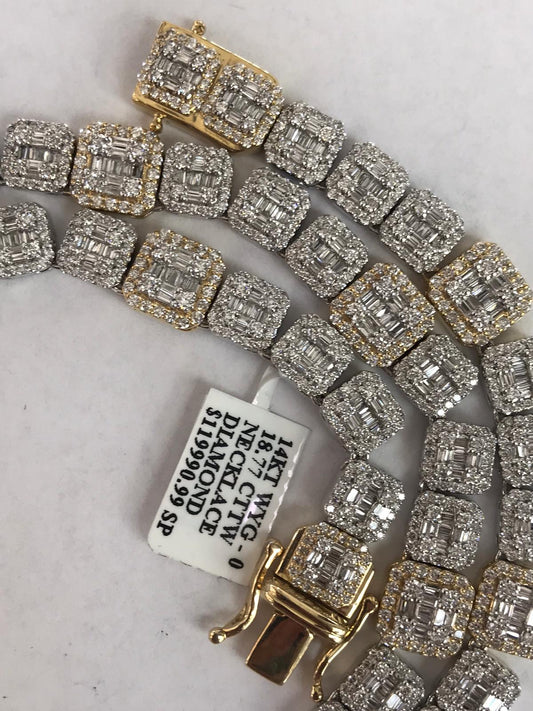 Baguette Diamond Necklace