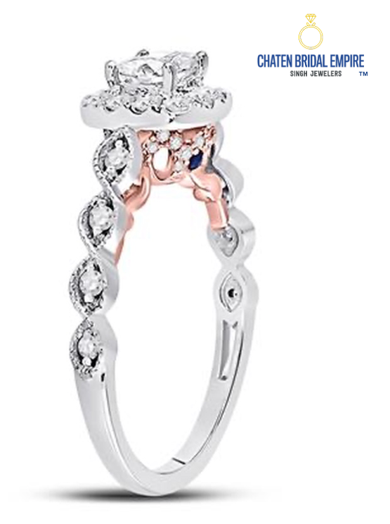 Princess Cut Bridal Engagement Ring