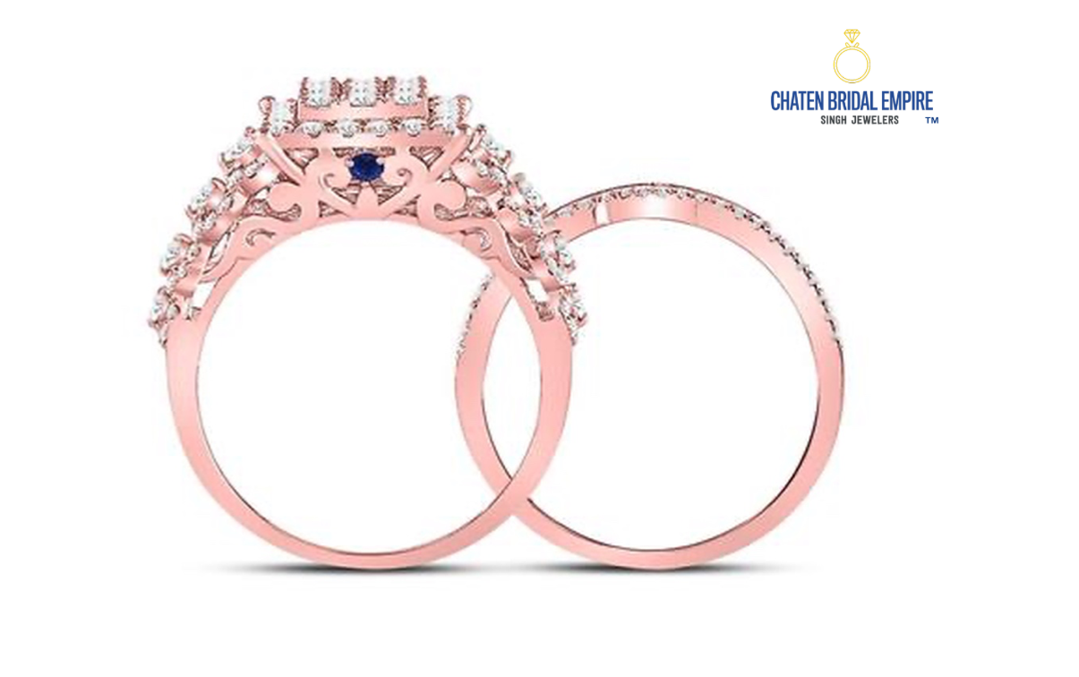 14K Vahaan Bridal Wedding Ring Set
