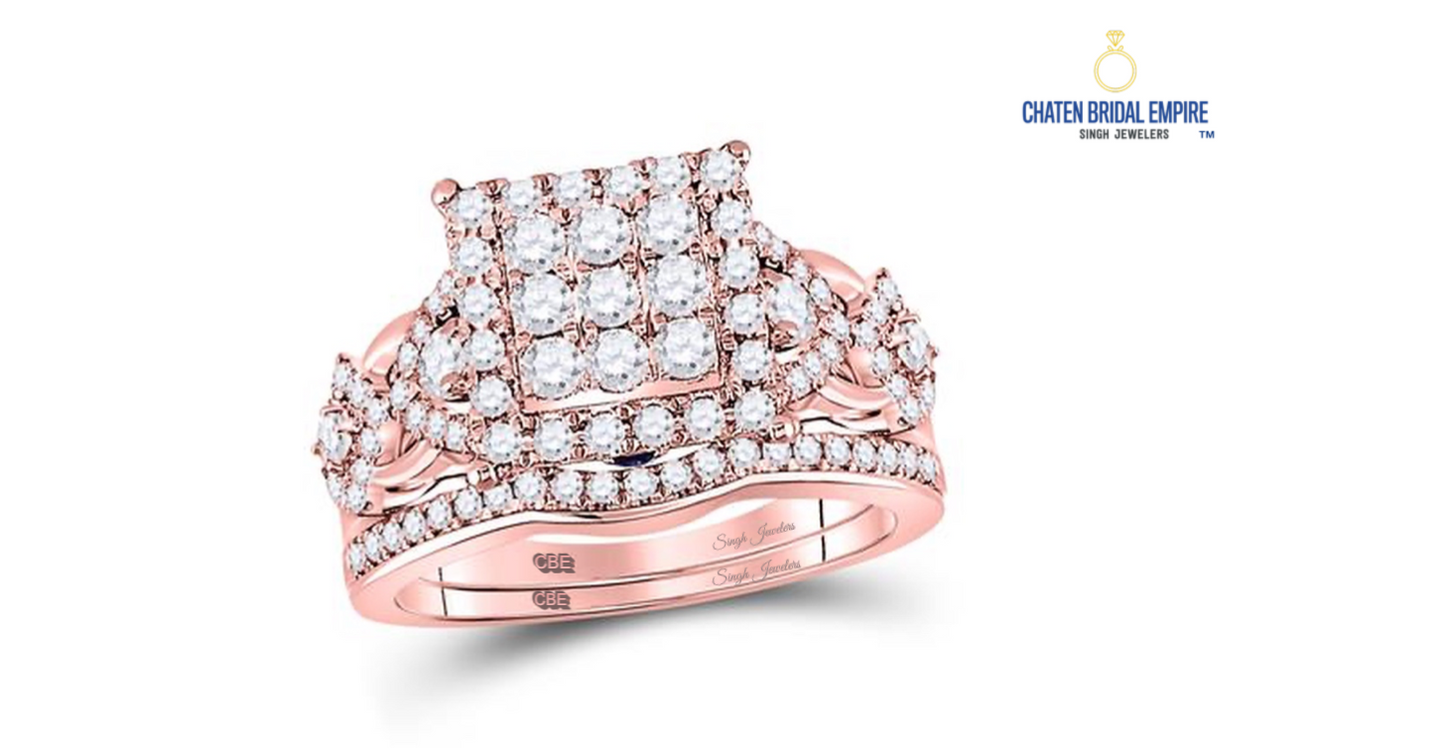 14K Cherie Bridal Wedding Ring Set