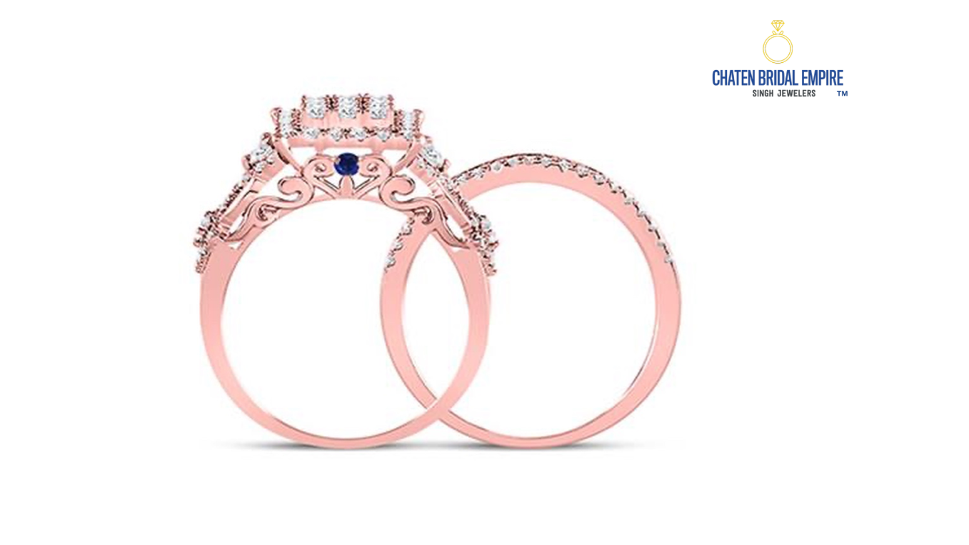14K Cherie Bridal Wedding Ring Set
