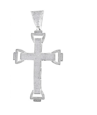 10K Micro Pave Cross