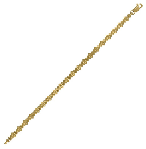 10kt Yellow Gold Square Link Bracelet