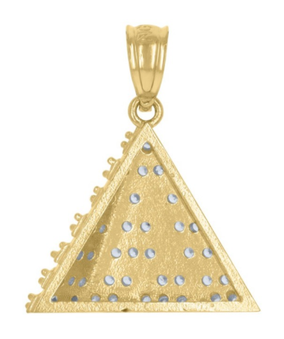 10kt Pyramid Egyptian Charm Pendant