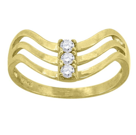 10K Two-Tone Gold Fashion Ring