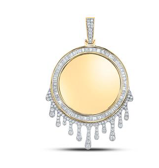 10K Dripping Memory Pendant
