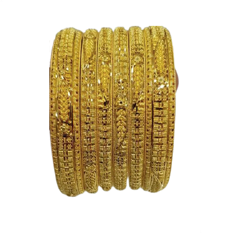 22K 6-Piece Bangle Set