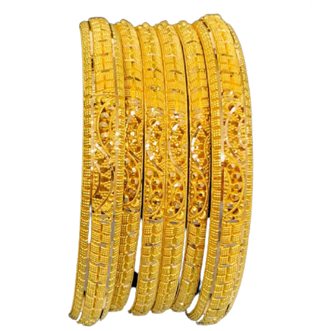 22K 6-Piece Bangles Set