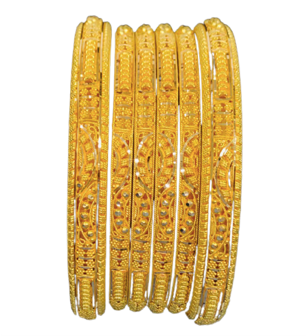 22K 6-Piece Bangles