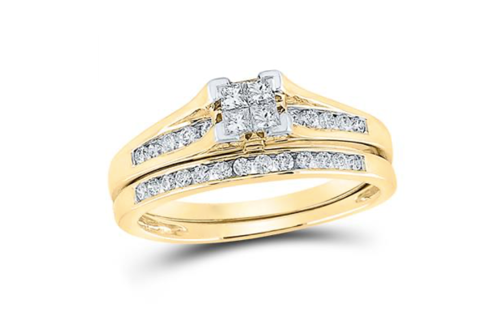 Princess Cut Bridal Ring Set
