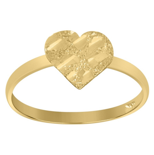 10kt Yellow Gold Heart Nugget Ring
