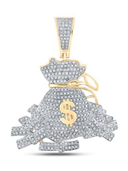 10K Money Bag Pendant